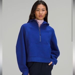 Scuba Oversized Half-Zip Hoodie in Psychic